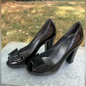 Black patten leather Stewart Weitzman